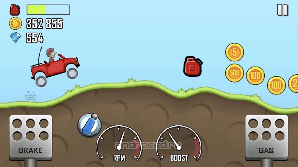 Hill Climb Racing [Много денег]