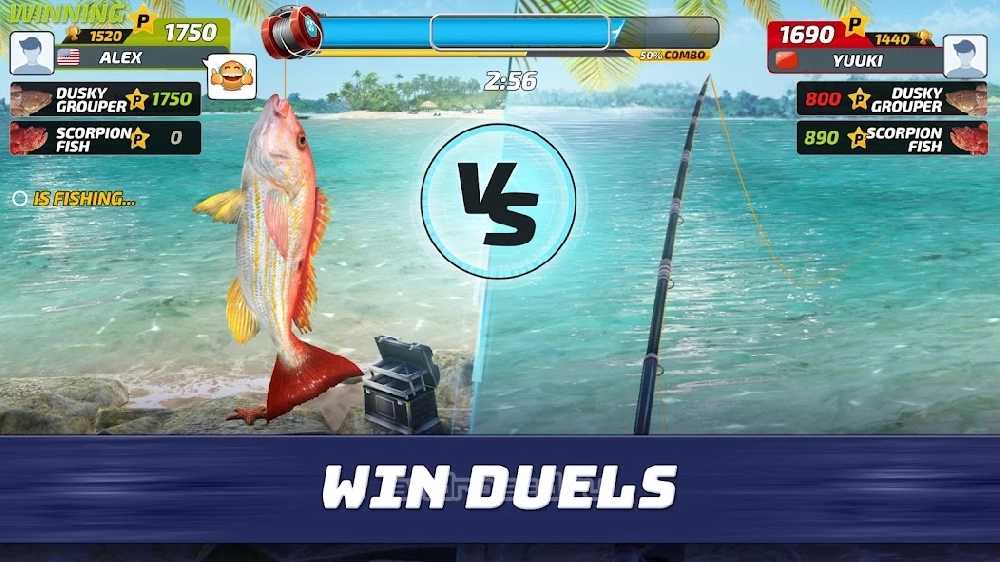 Fishing Clash: реальный рыбалки игра. 3D симулятор [Мод]